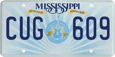 MS license plate CUG609