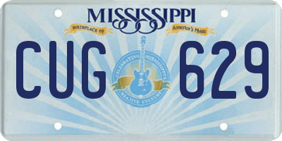 MS license plate CUG629