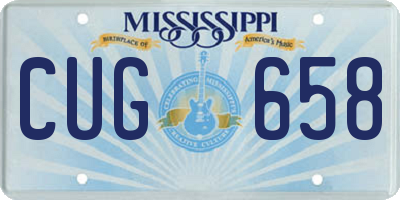 MS license plate CUG658