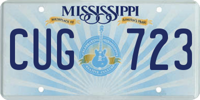 MS license plate CUG723