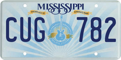 MS license plate CUG782