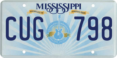 MS license plate CUG798