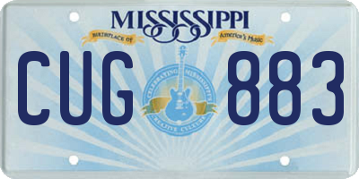 MS license plate CUG883