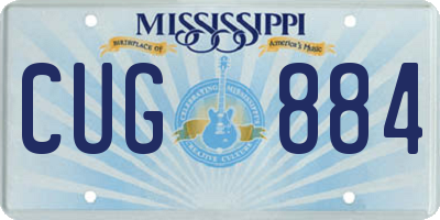MS license plate CUG884