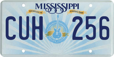 MS license plate CUH256