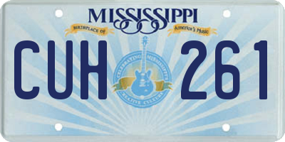 MS license plate CUH261