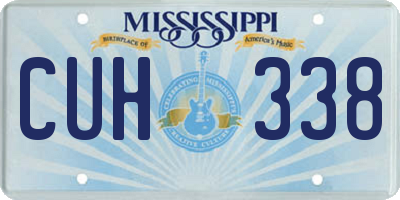MS license plate CUH338
