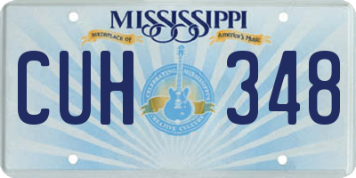 MS license plate CUH348