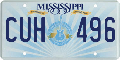 MS license plate CUH496