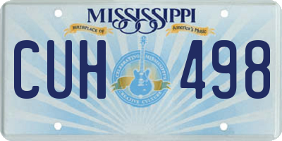MS license plate CUH498