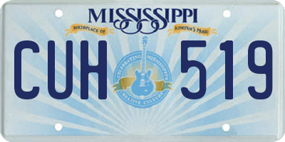 MS license plate CUH519