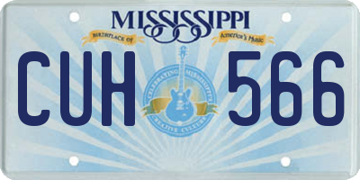 MS license plate CUH566