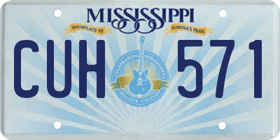 MS license plate CUH571