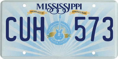 MS license plate CUH573