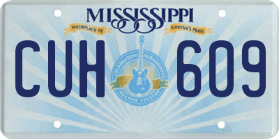 MS license plate CUH609
