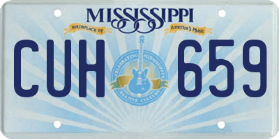MS license plate CUH659