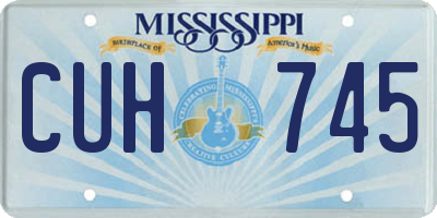 MS license plate CUH745
