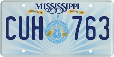 MS license plate CUH763