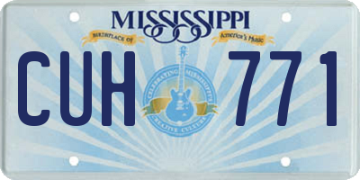 MS license plate CUH771