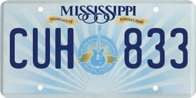MS license plate CUH833