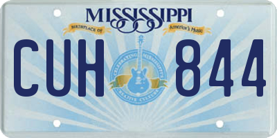 MS license plate CUH844