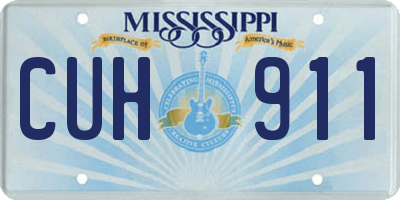MS license plate CUH911