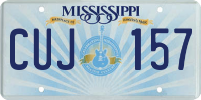 MS license plate CUJ157