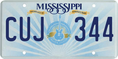MS license plate CUJ344