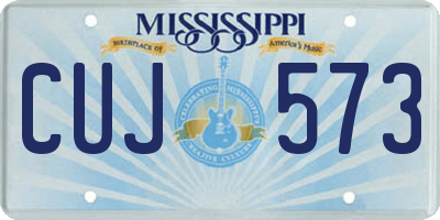 MS license plate CUJ573