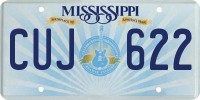 MS license plate CUJ622