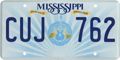MS license plate CUJ762