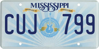 MS license plate CUJ799