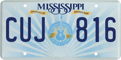 MS license plate CUJ816