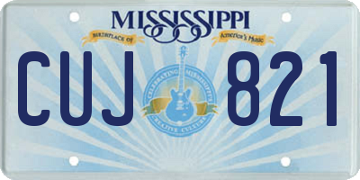 MS license plate CUJ821