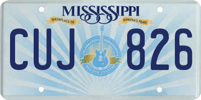 MS license plate CUJ826