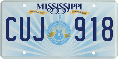 MS license plate CUJ918