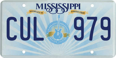 MS license plate CUL979