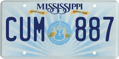 MS license plate CUM887