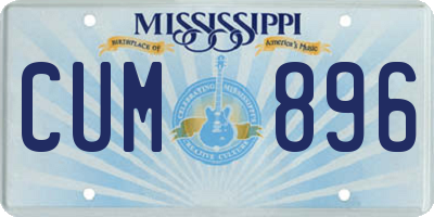 MS license plate CUM896