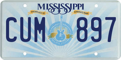 MS license plate CUM897