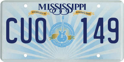 MS license plate CUO149