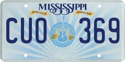 MS license plate CUO369