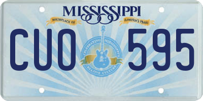 MS license plate CUO595