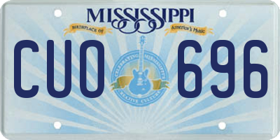 MS license plate CUO696
