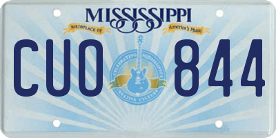MS license plate CUO844