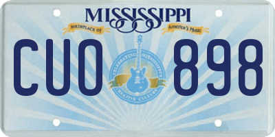 MS license plate CUO898