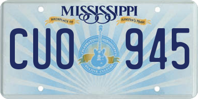 MS license plate CUO945