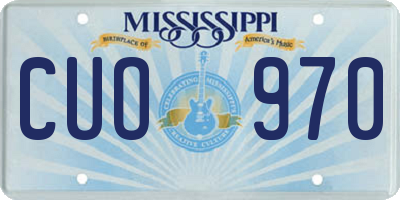 MS license plate CUO970