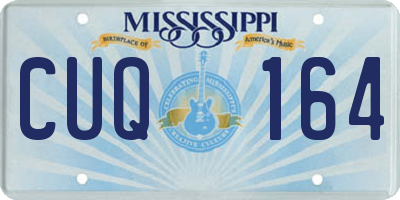 MS license plate CUQ164