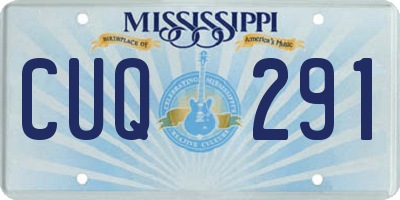 MS license plate CUQ291